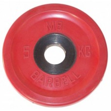 Блин обрезиненный красный MB 5 кг ф50 мм Евро - Классик в Москве