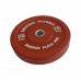Диск бамперный 25 кг (красный) Original Fit.Tools олимпийский ф50 мм для кроссфита в Москве