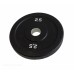 Диск бамперный 2,5 кг (черный) Original Fit.Tools олимпийский ф50 мм для кроссфита в Москве