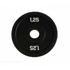 Диск бамперный 1,25 кг (черный) Original Fit.Tools олимпийский ф50 мм для кроссфита в Москве